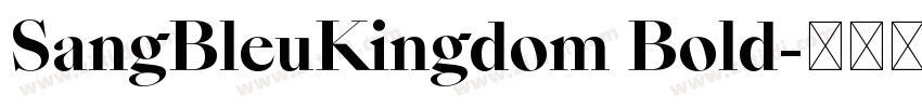 SangBleuKingdom Bold字体转换